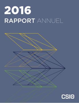 CISO 2016 Rapport Annuel