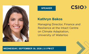 headshot of a woman with webinar details